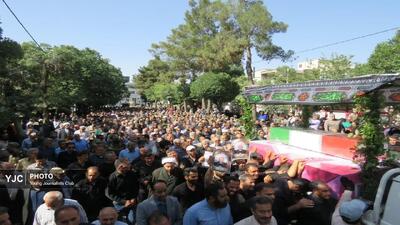 نوای حیدر حیدر در گلزار شهدای بروجرد طنین‌انداز شد + فیلم