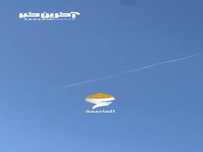 لحظه عبور موشک ایرانی از آسمان قدس اشغالی