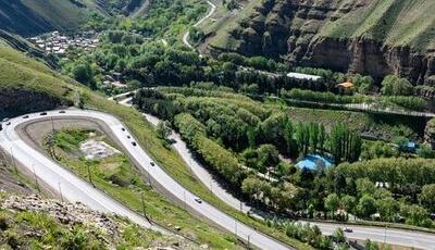 جاده چالوس دوطرفه شد