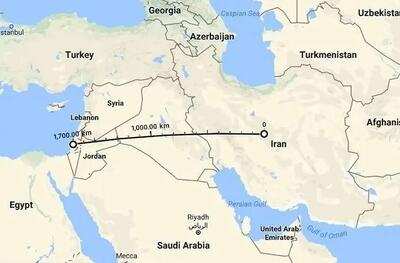 فاصله ایران تا اسرائیل چند کیلومتر است؟ / موشک های بالستیک در چه زمانی به اسرائیل می رسند؟