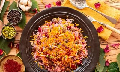 طرز تهیه آلبالو پلو با مرغ و گوشت
