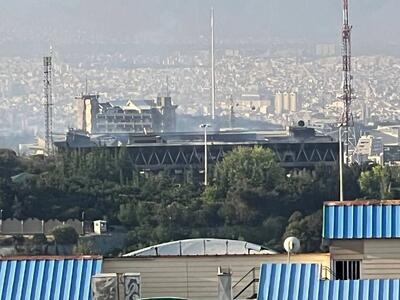 تصویر جدید از وضعیت ساختمان شیشه ای صداوسیما