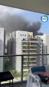 تل آویو در آتش و دود پس از اصابت موشک‌های ایران