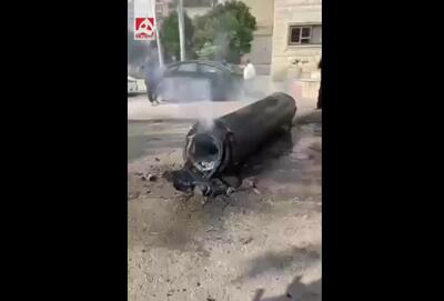 اولین تصاویر از سقوط بوستر موشک ایرانی در تل‌آویو | ویدئو
