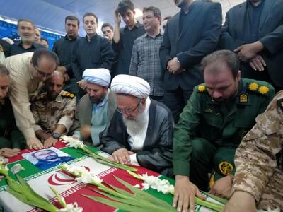 تشییع پیکر شهید حمله‌های ددمنشانه رژیم صهیونیستی؛ «ناصر اسدی‌دوست»