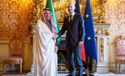 گفت‌وگوی تلفنی بن فرحان با وزیر خارجه فرانسه و نماینده عالی اتحادیه اروپا