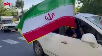 راهپیمایی خودرویی برای محکومیت رژیم اسرائیل و حمایت از رسانه ملی مقابل درب سازمان صداوسیما