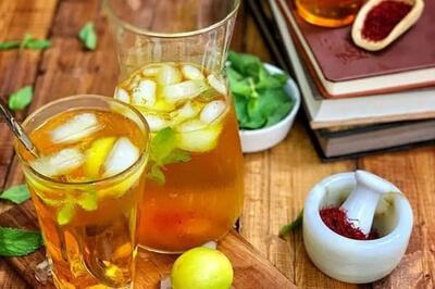 طرز تهیه شربت سکنجبین زعفرانی؛ شربت خنک و خوشمزه برای رفع عطش تابستانی