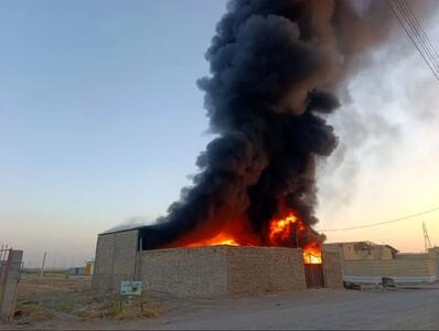 فوری؛ آتش‌سوزی در محل دپوی ‌ضایعات کاشان