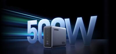 Nexode 500W عرضه شد؛ هیولای 500 واتی که 5 لپ‌تاپ و یک گوشی را همزمان شارژ می‌کند
