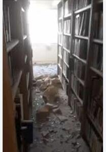 نگاهی به کتابخانه وزارت خارجه پس از حمله صیهونیست‌ها - تسنیم