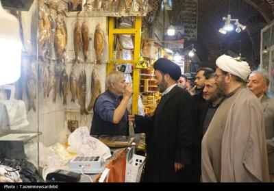 حضور آیت‌الله عاملی دربازار اردبیل به روایت تصویر- عکس صفحه استان تسنیم | Tasnim