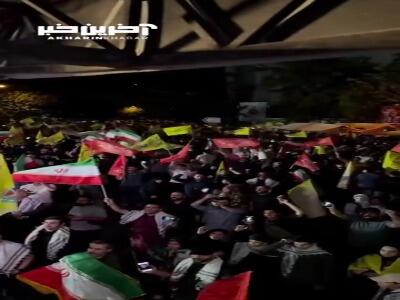 حضور گسترده مردم در میدان فلسطین تهران در محکومیت رژیم صهیونیستی