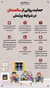 اینفوگرافی/ در شرایط جنگی چگونه از سالمندان حمایت روانی کنیم؟ | اقتصاد24