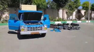 شناسایی و توقیف وانت نیسان حامل ریزپرنده‌های انتحاری در این استان+ فیلم