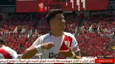 گل سوم ریورپلاته به اوراواردز (ماکسیمیلیانو مزا)