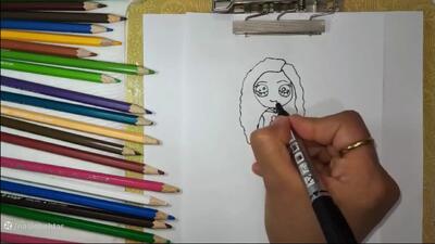 کارتون نقاشی دخترانه | سرگرمی کودکان