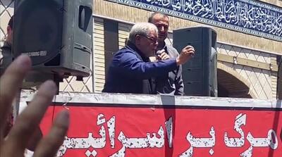 رجزخوانی زنجانی‌ها در تشییع شهدای حمله اسرائیل به زنجان
