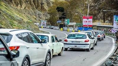 ترافیک سنگین در محور کندوان