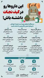 این داروها رو در کیف نجات داشته باش!
