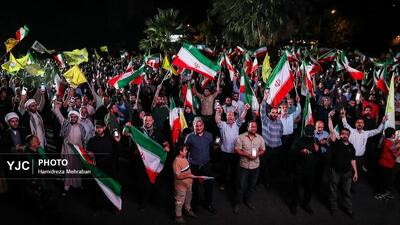 تجمع خودجوش مردمی در میدان فلسطین تهران در اعتراض به یاوه گویی‌های ترامپ