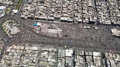 نماز جمعه ضد صهیونیستی در شهرک صدر بغداد