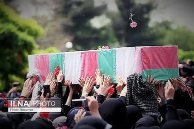 پیکر شهید تجاوز رژیم صهیونیستی در همدان تشییع شد