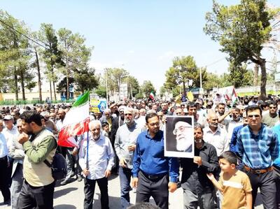 راهپیمایی با شکوه مردم کاشمر در جمعه خشم و نصر 