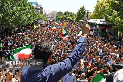 راهپیمایی «جمعه خشم و نصر» در زنجان
