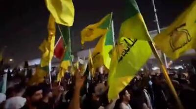 تظاهرات عظیم عراقی‌ها در حمایت از ایران