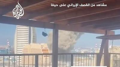 تصاویر الجزیره: ایران کانال 14 اسرائیل را هدف قرار داد