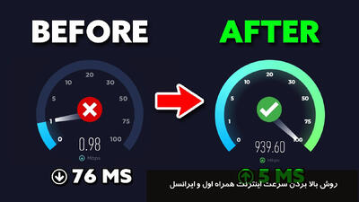روش بالا بردن سرعت اینترنت همراه اول و ایرانسل | افزایش سرعت اینترنت در گوشی ها