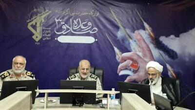 انتشار اولین ویدئو از فرمانده کل سپاه در اتاق عملیات جنگ
