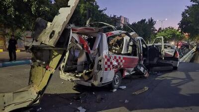 حمله اسرائیل به آمبولانس در حال انتقال بیمار  ؛ ۳ نفر شهید شدند