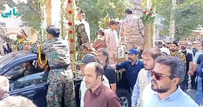 تشییع شهید اراکی در حملات تجاوزکارانه رژیم صهیونیستی