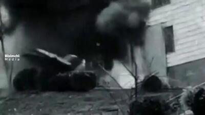 ببینید| اولین ویدئو از حمله اسرائیل به درب ورودی زندان اوین