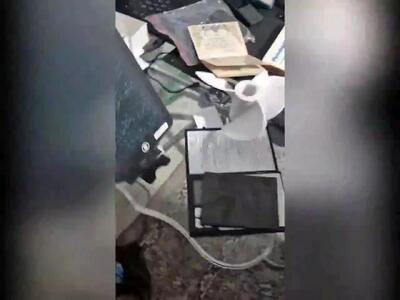 ببینید | دستگیریِ ۲ منافق در اندیشه که اقدام به ساخت بمب و نارنجک می‌کردند