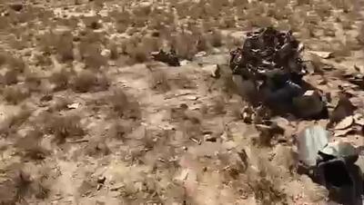 تصاویری از انهدام پهپاد هرمس در آسمان استان مرکزی