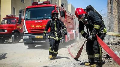 شهادت آتش‌نشان همدانی در حمله اسرائیل