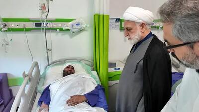عیادت رئیس قوه قضاییه از مجروحین حمله اسراییل به زندان اوین