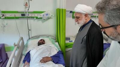 عیادت اژه‌ای از مجروحین حمله اسرائیل به زندان اوین
