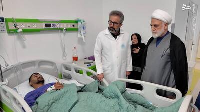 فیلم/ عیادت رئیس عدلیه از مجروحان تجاوز رژیم صهیونیستی به زندان اوین