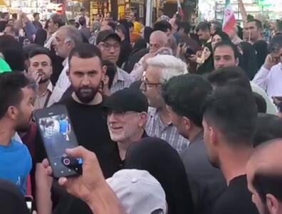 حضور سردار قاآنی، فرمانده نیروی قدس سپاه پاسداران در جشن پیروزی بر صهیونیست‌ها در تهران