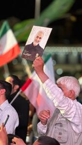 مردم مشهد در حمایت از اقدامات نیرو‌های مسلح علیه پایگاه‌های آمریکا تجمع کردند