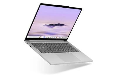 کروم‌بوک پلاس ۱۴ لنوو با تراشه Ultra 910 مدیاتک و نمایشگر اولد معرفی شد