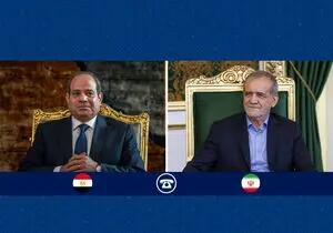 گفت‌وگوی تلفنی روسای جمهور ایران و مصر