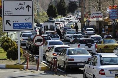 ترافیک سنگین در مسیرهای ورودی به تهران