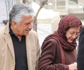 عکس زیرخاکی و بامزه رضا کیانیان در کنار همسرش + عکس