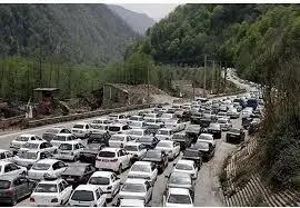 محدودیت ترافیکی مقطعی در محور هراز از گزنک به پلور