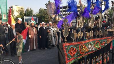 استقبال عزاداران قوچانی از محرم